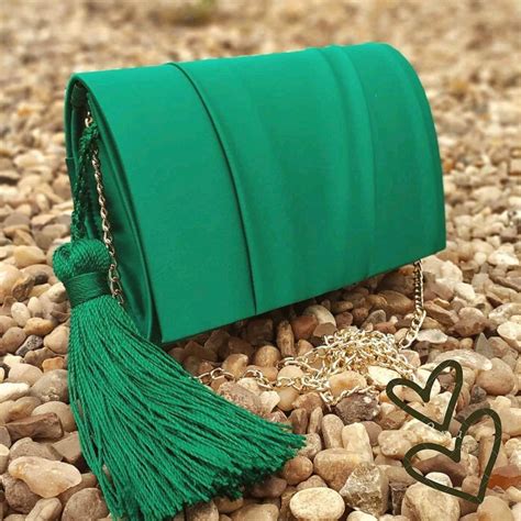 bolsa verde esmeralda